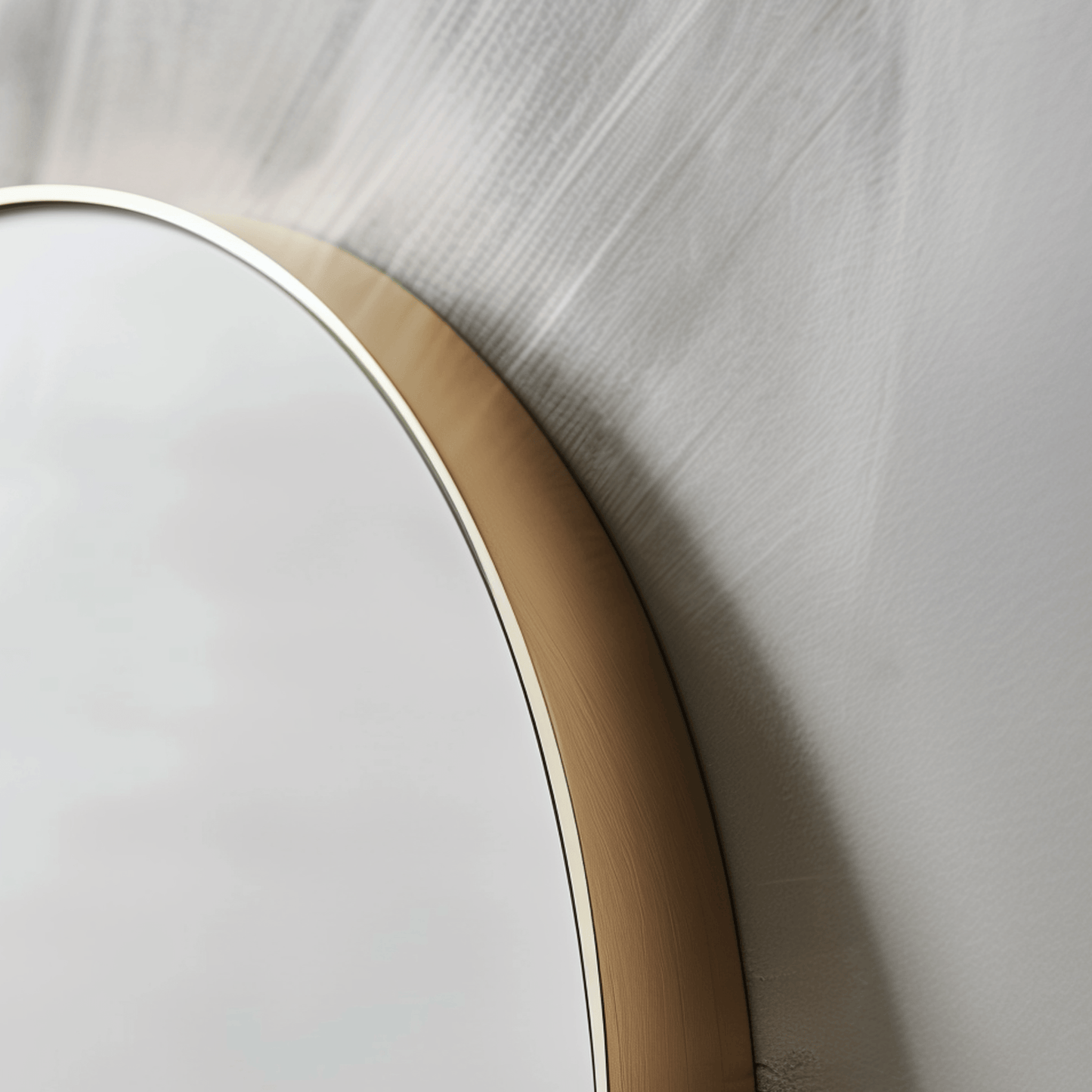 Detail of Organic 100x88 Duo mirror with natural wood frame, emphasizing its sustainable and stylish craftsmanship.