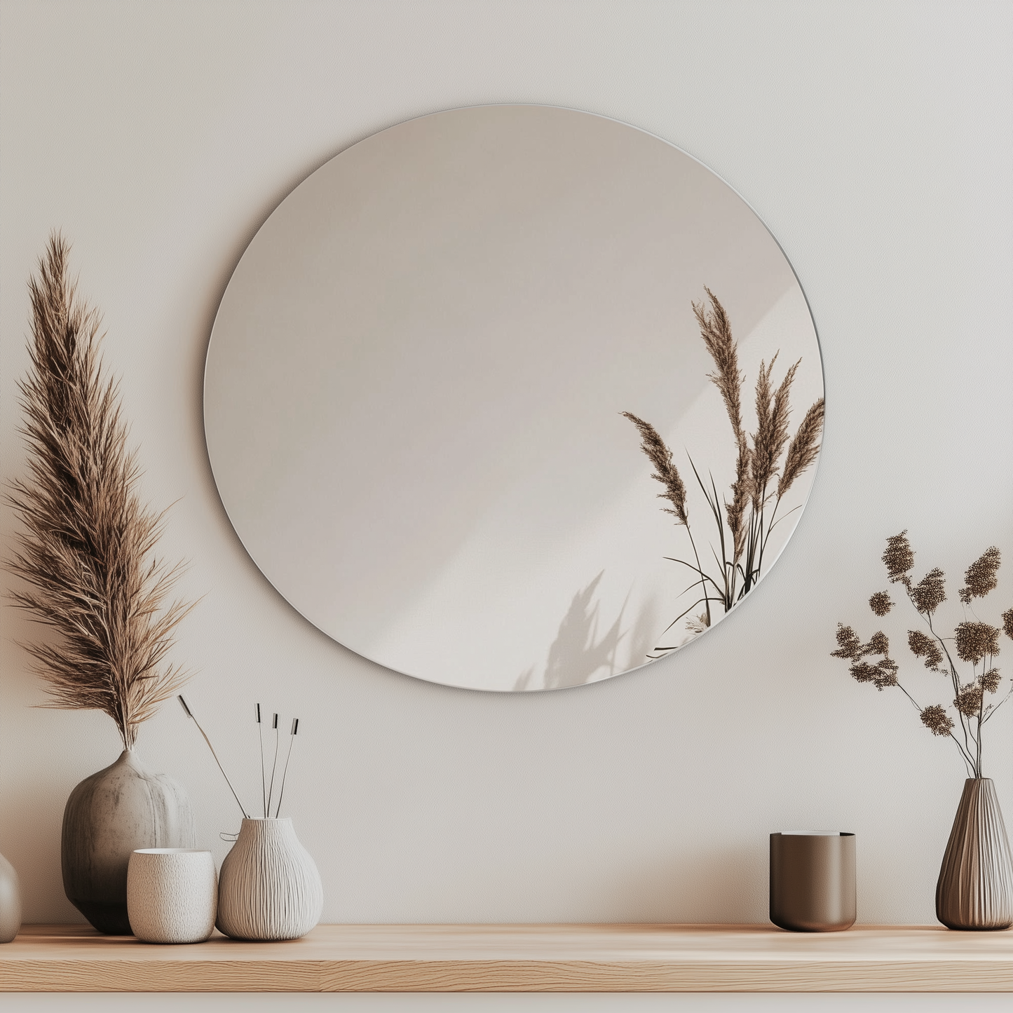 Frameless Floating Mirror