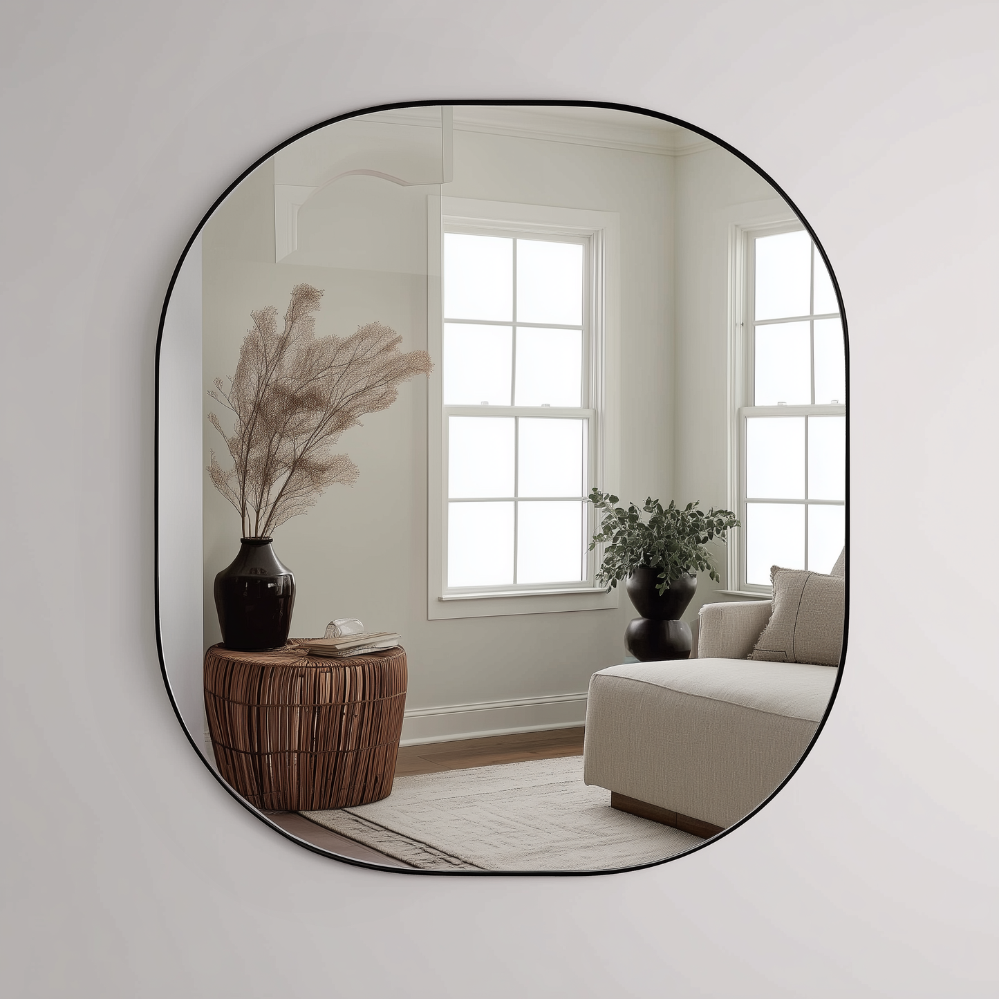80 x 90 cm Aluminium Rounded Corner Rectangle