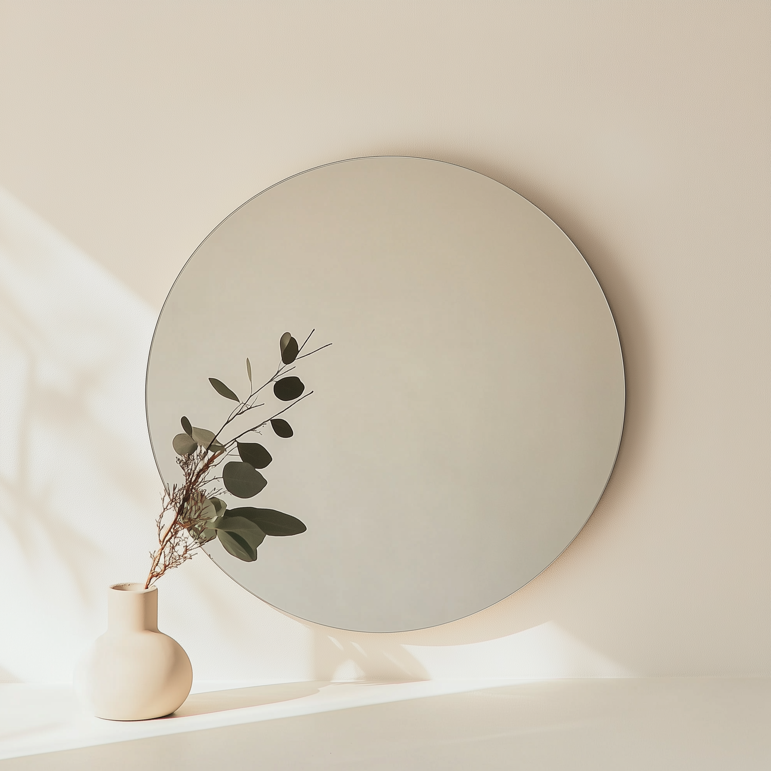 Frameless Floating mirrors