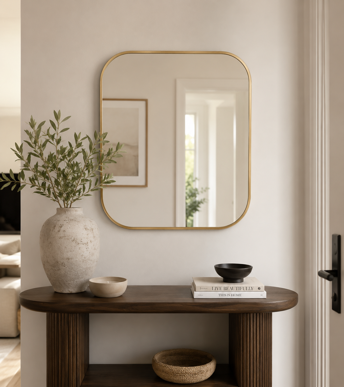 80 x 90 cm Aluminium Rounded Corner Rectangle