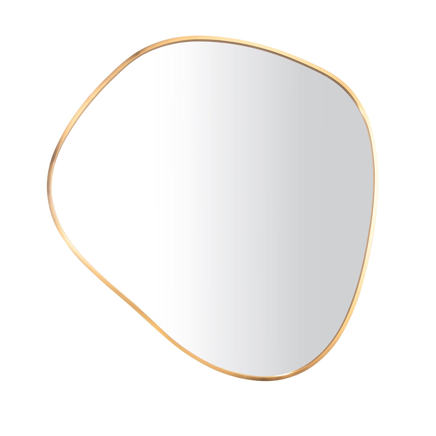 100 x 88cm Organic Shaped Aluminium Mirror