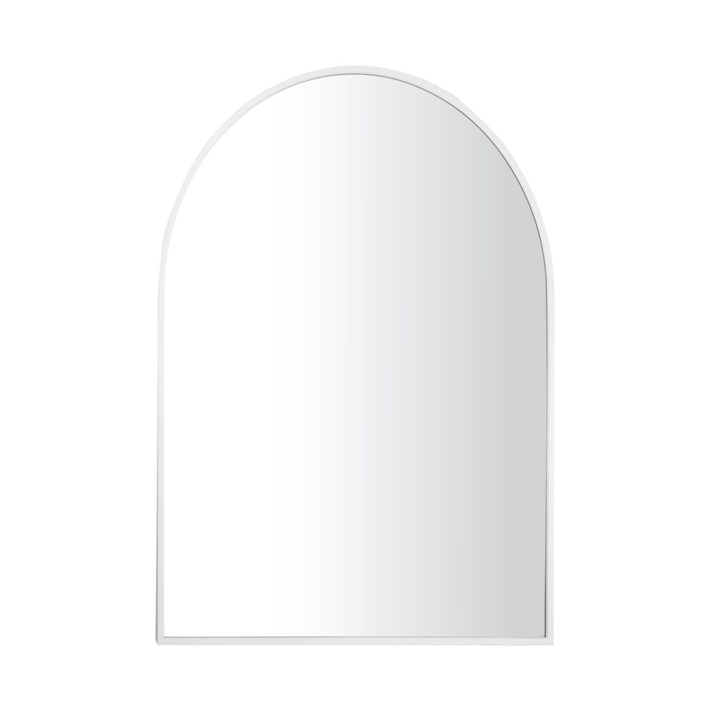 70x55cm Arch Mirror with slim aluminum frame, perfect for modern home decor. Durable and elegant, ideal for enhancing light and space.