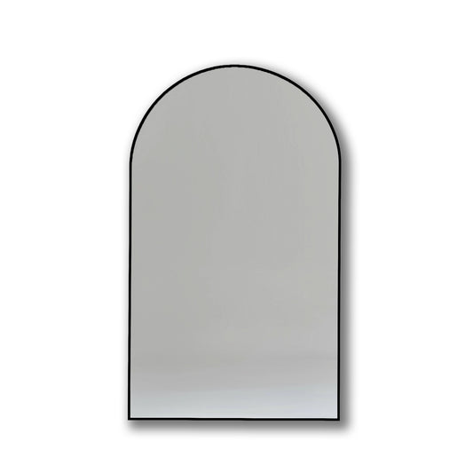 70 x 55cm Arch Aluminium Mirror