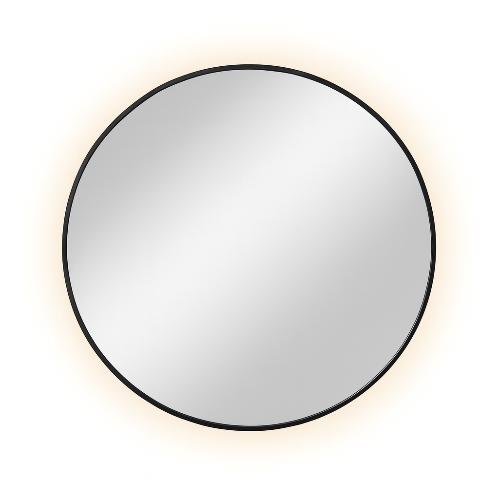 60cm Round Aluminium Mirror-LED