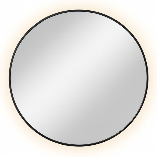 120cm Round Aluminium Mirror-LED