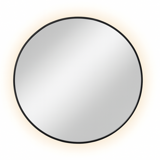 90cm Round Aluminium Mirror-LED