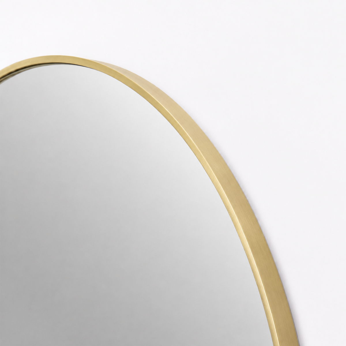 90cm Round Aluminium Mirrors