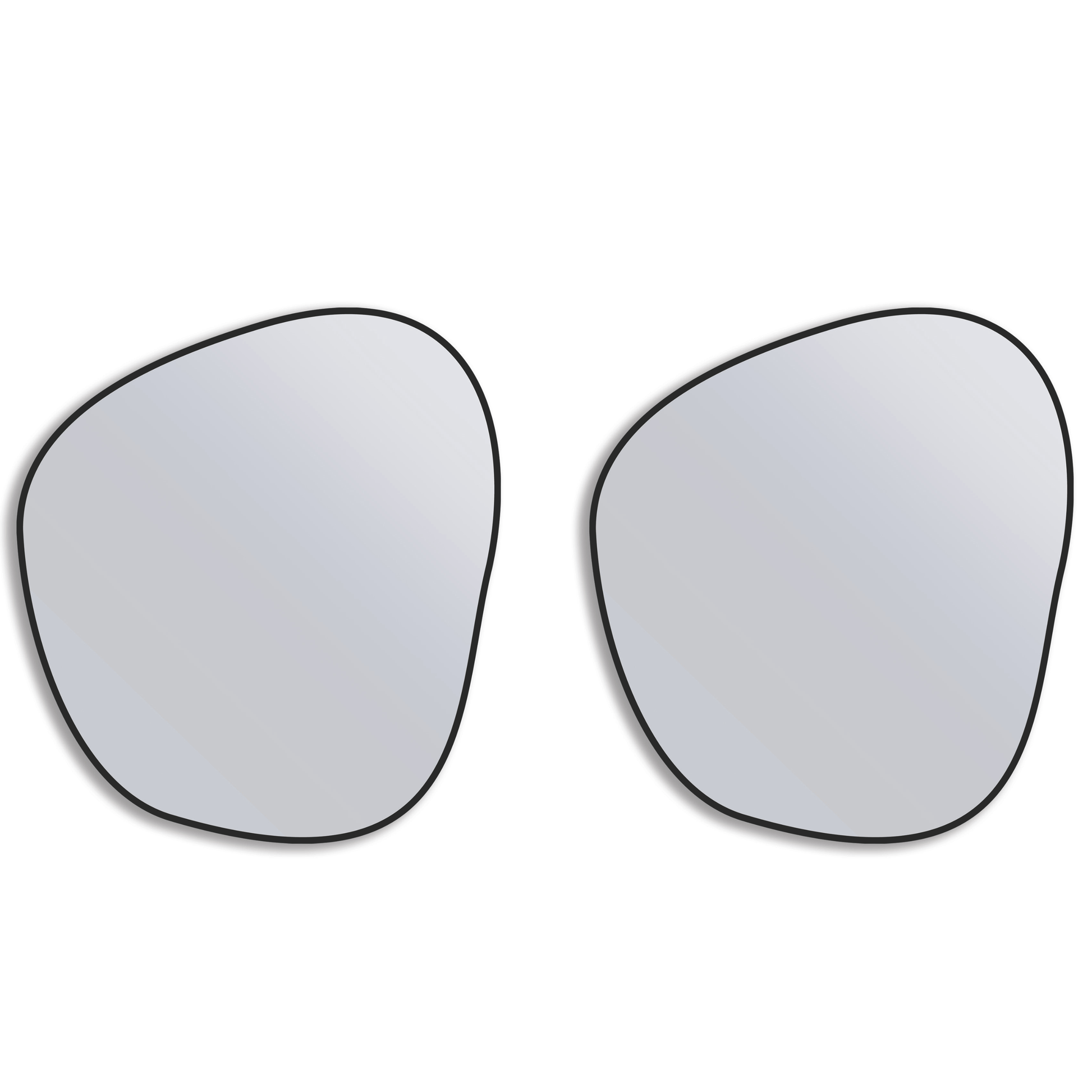 Organic 100x88 Duo - Mirrors South Africa | 2 x Eco Mirrors with black frames, featuring freeform organic shapes for modern interiors.