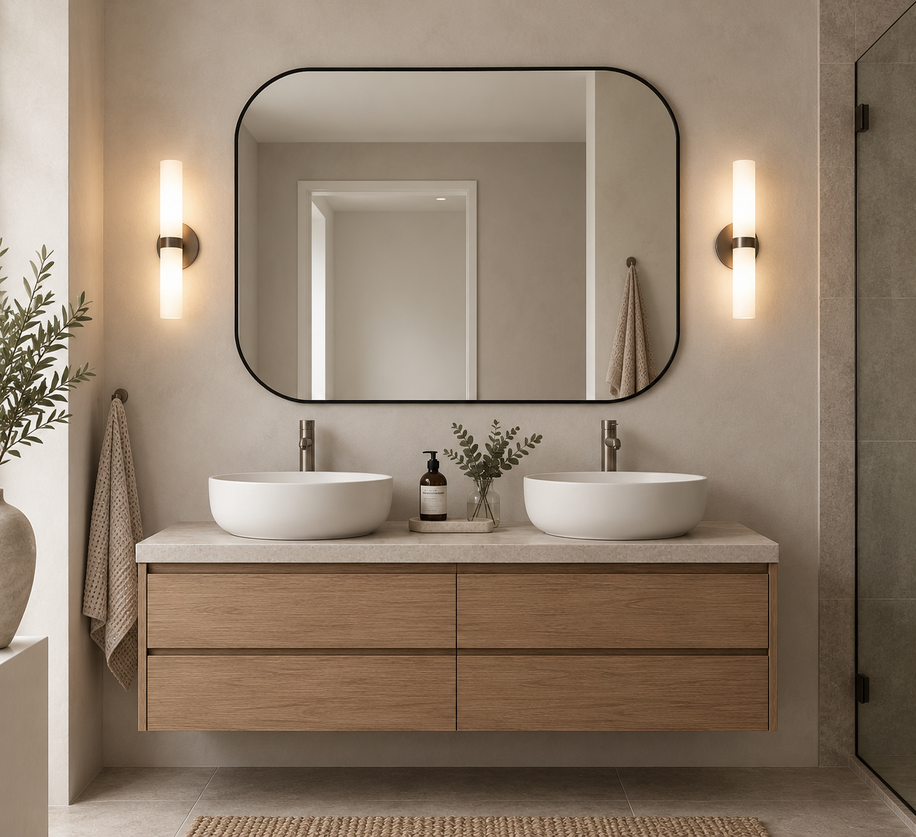 120 x 100 cm Aluminium Rounded Corner Rectangle